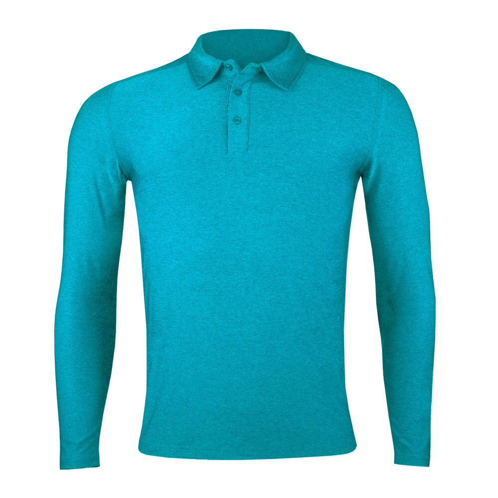 Polera Dry Fit Manga Larga Con Cuello Pale Hombre image number 0.0