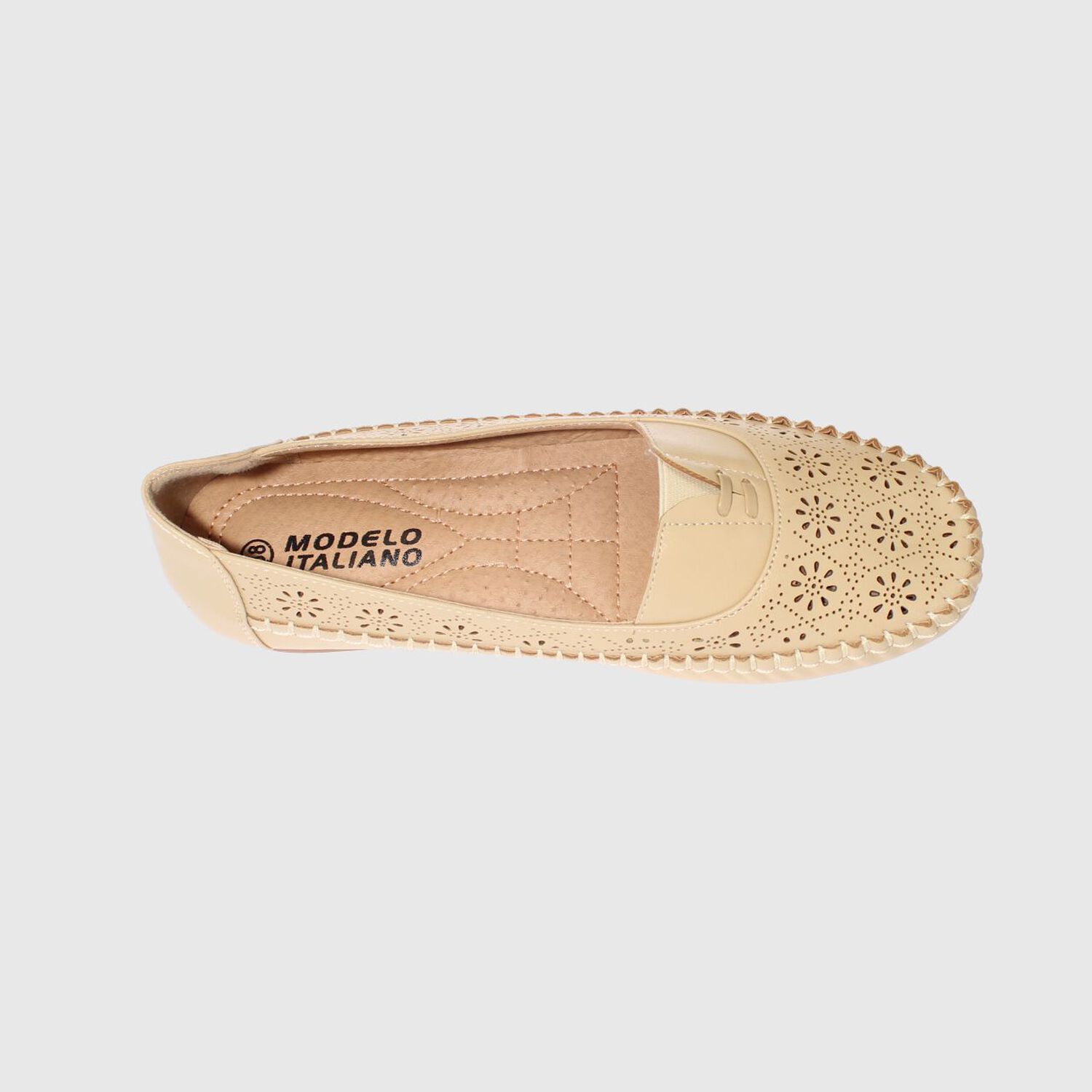 Mocas&iacute;n Beige Modelo Italiano Art. 5ask64247beige image number 4.0