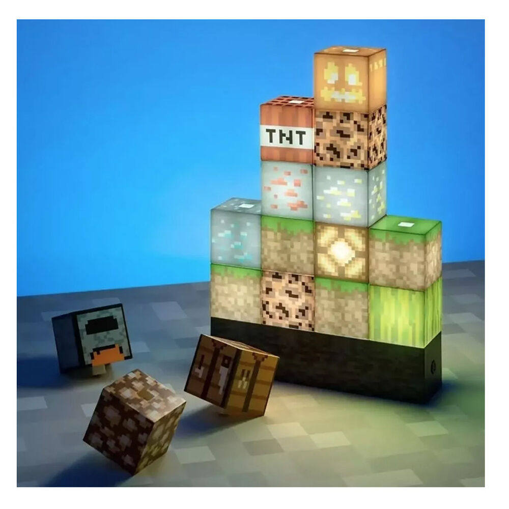 Lampara Rompecabezas Minecraft Block Building Escritorio image number 1.0