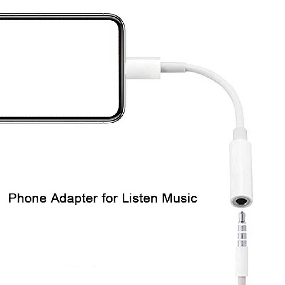 Adaptador Aud&iacute;fonos Para Iphone Con Bluetooth Original Lightning Certificado A Cable Audio Jack 3,5 Auxiliar image number 5.0