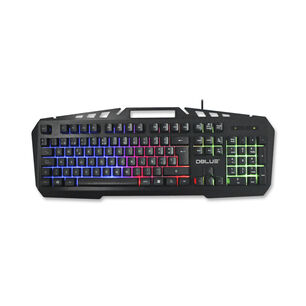 Teclado Gamer Pc Usb Retroiluminado Met&aacute;lico Negro - Ps