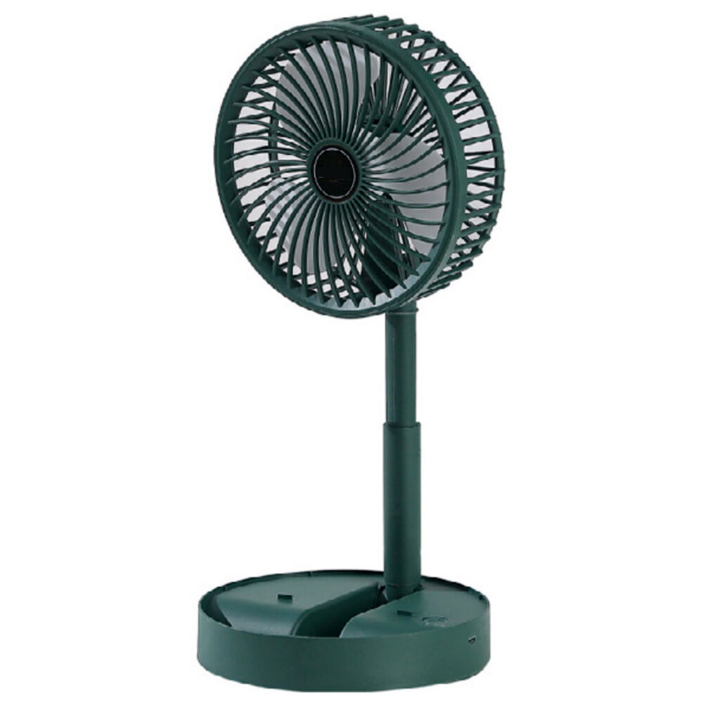 Ventilador Portátil Plegable Con Pedestal Usb Verde - Ps image number 0.0