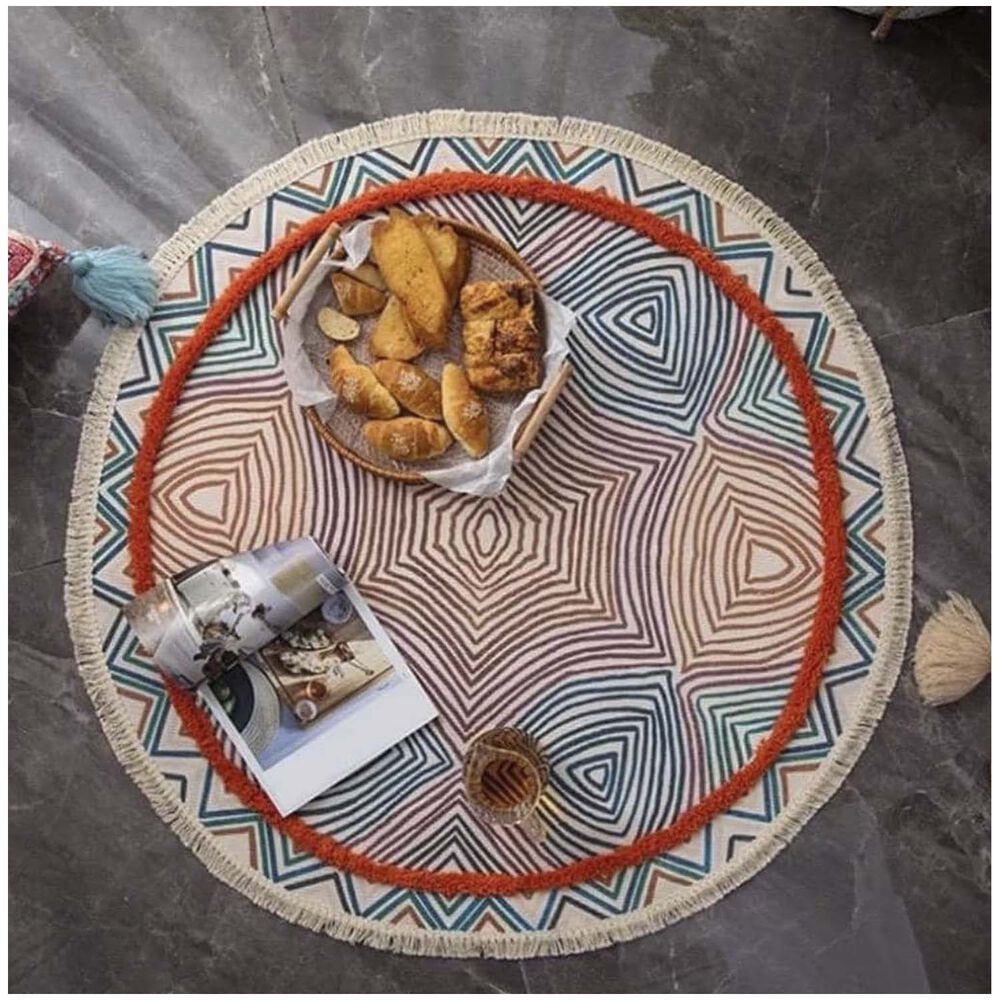 Alfombras Redondas Kilin Lino-algodon 120 Cm Mod04 image number 0.0