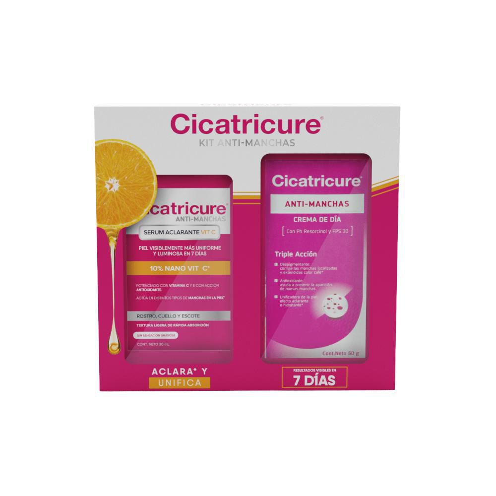 Pack Cicatricure Crema Antimanchas + Serum Vit C image number 0.0