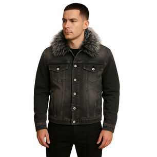 Chaqueta Denim Forro Polar Hombre