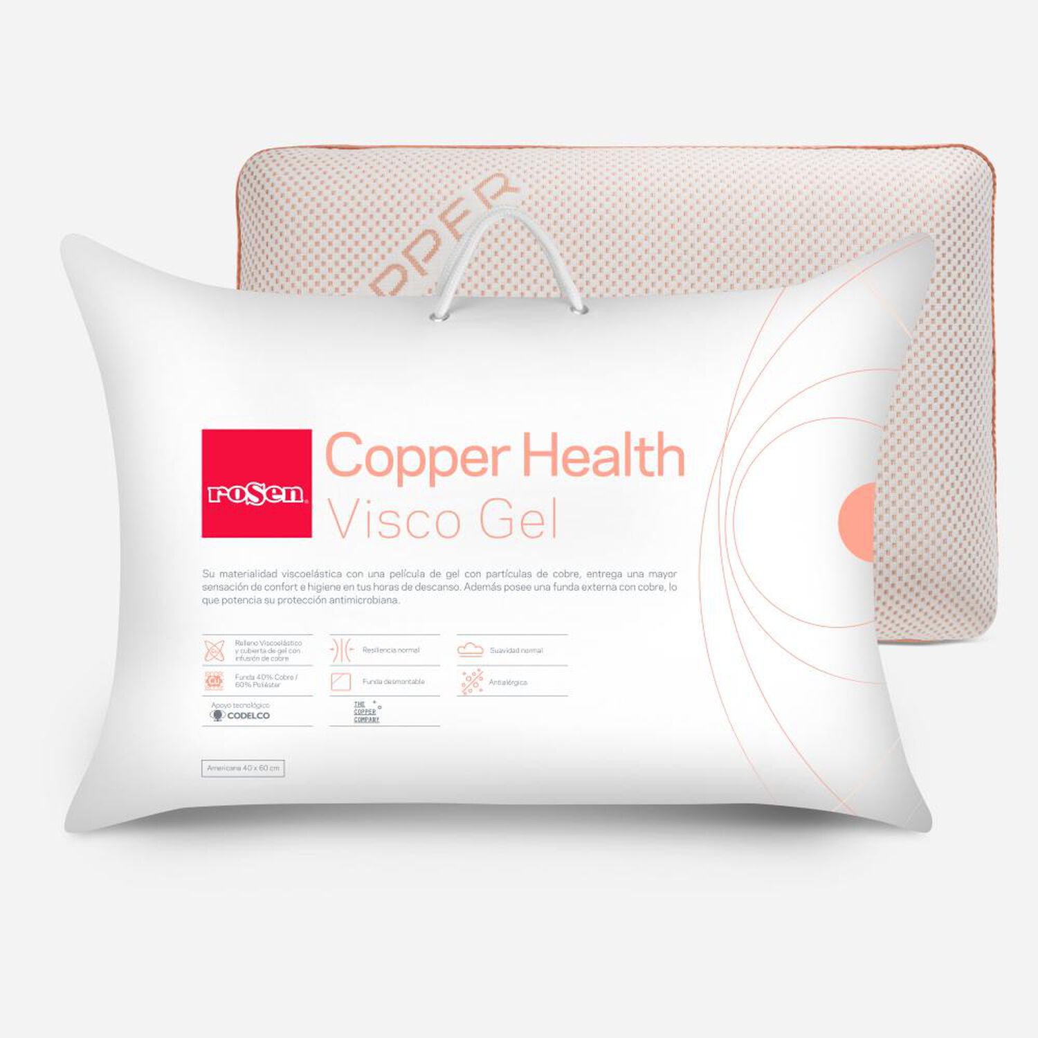 Almohada Rosen Cobre Health image number 0.0
