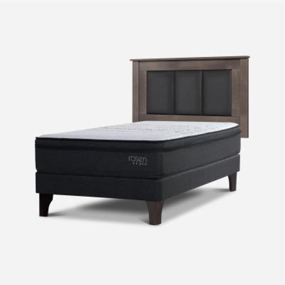 Cama Europea Rosen Tempo / 1.5 Plazas / Base Normal + Respaldo image number 8.0