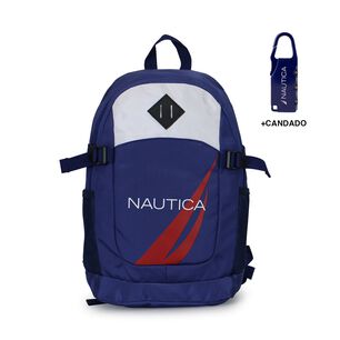 Mochila Atlas Azul Nautica + Candado