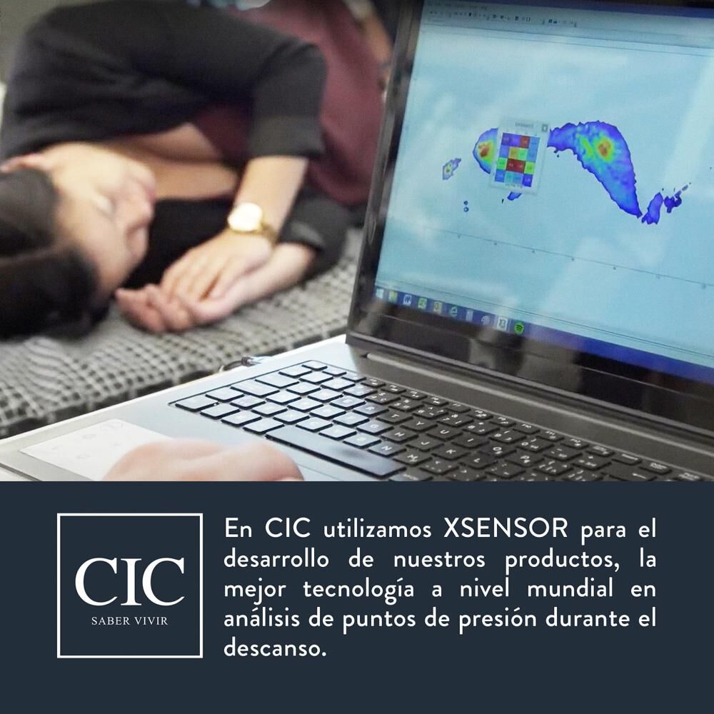 Cama Europea Cic Anatomic / 2 Plazas / Base Dividida + Respaldo image number 10.0