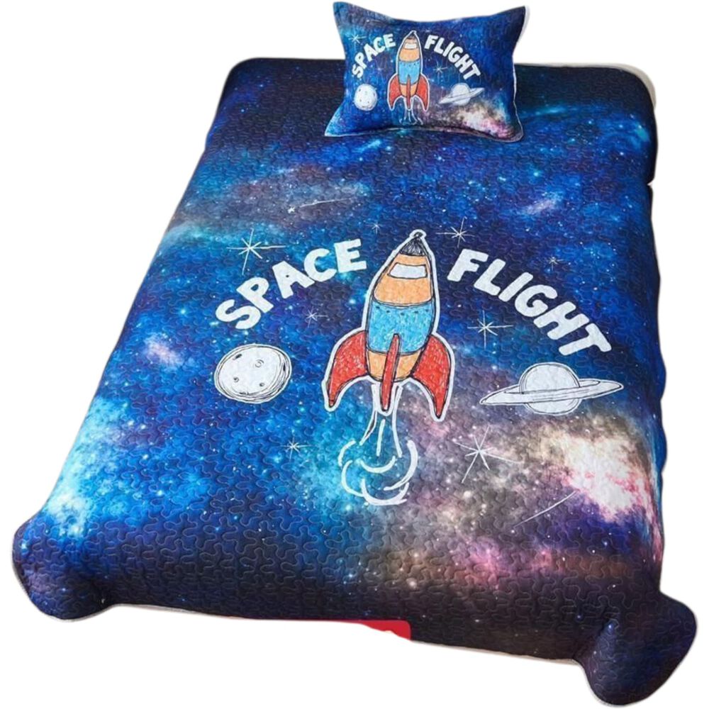 Cobertor De Verano 15 Plazas Quilt + 1 Funda Cubrecama 180x230cm image number 0.0