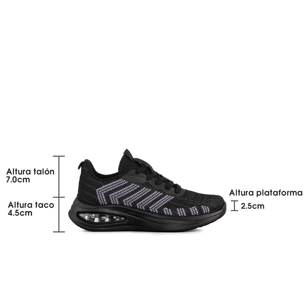 Zapatilla Casual Mujer Urbana Suela Resistente Weide Tfa205 image number 3.0