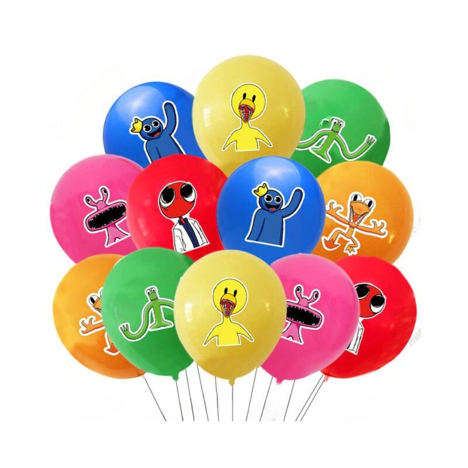 Pack Globos Decorativos De L&aacute;tex Rainbow Friends image number 0.0