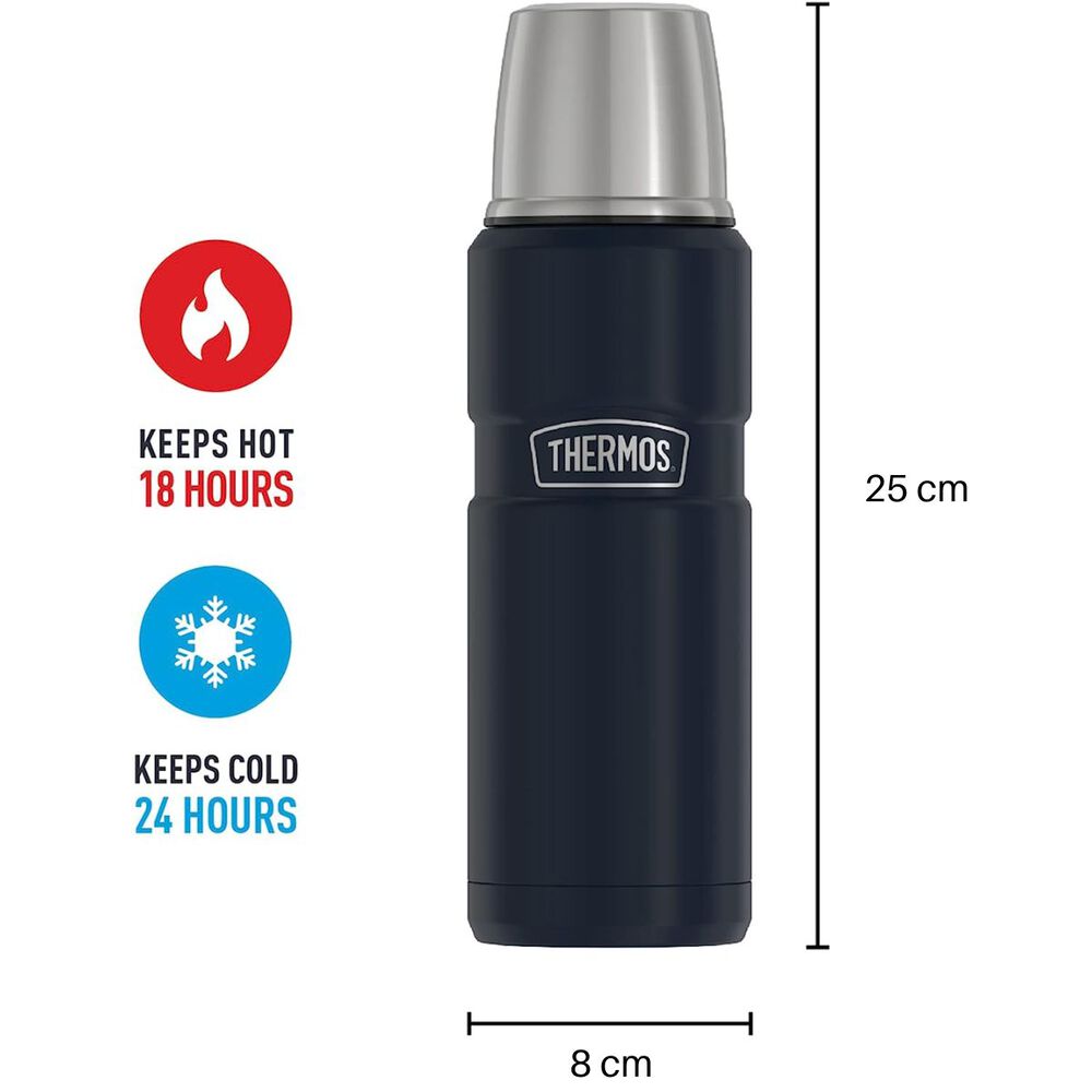 Termo King Acero Inoxidable Negro 470ml Thermos image number 1.0
