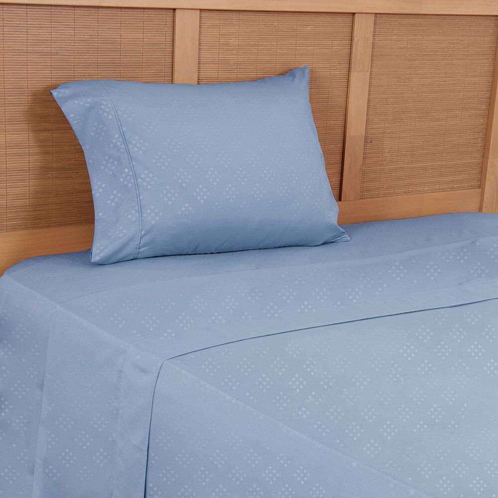 Sabana Estampada Plumetti Embossed 1.5 P Azul image number 0.0
