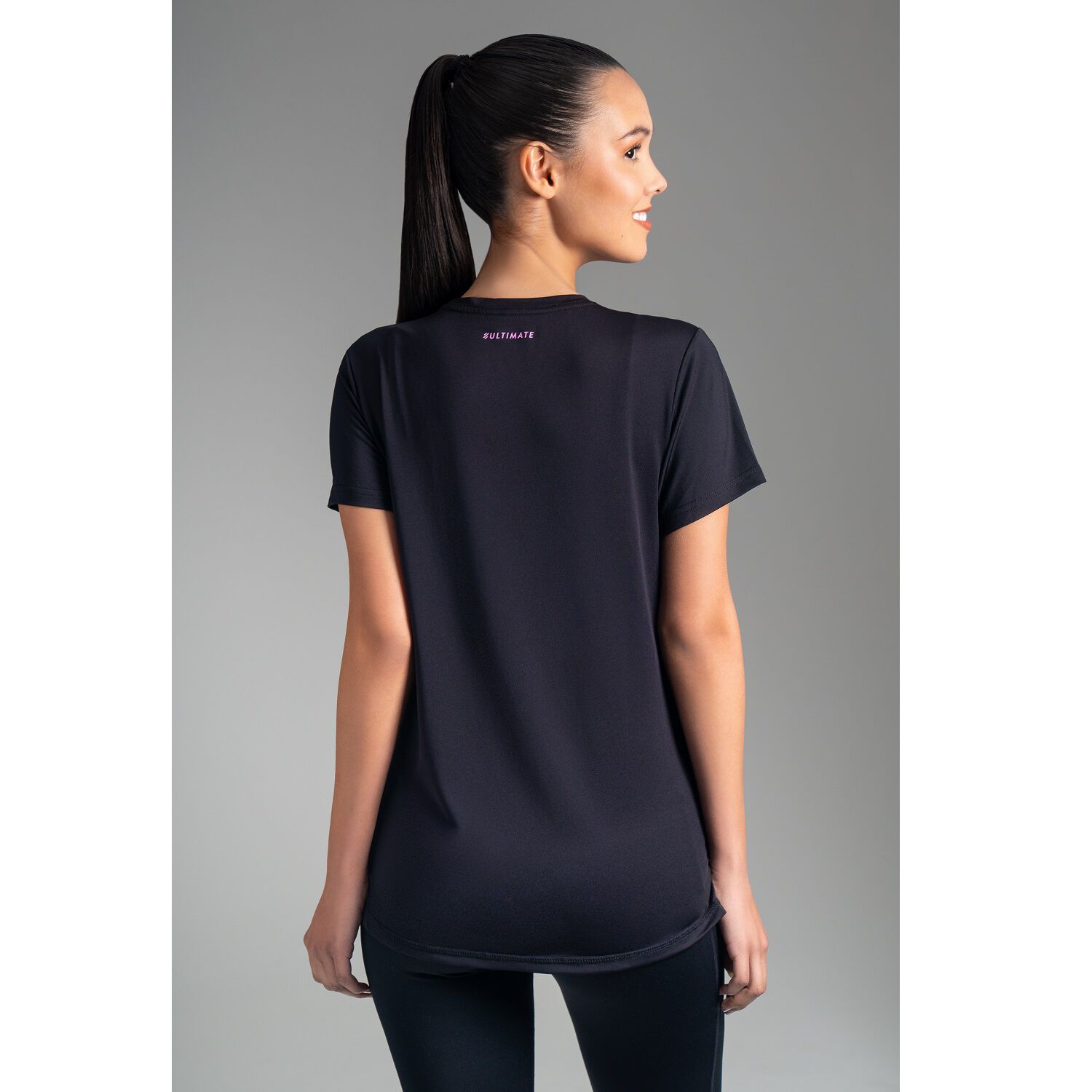 Ultimate Polera Mc Sport Mujer Black - Xs image number 1.0