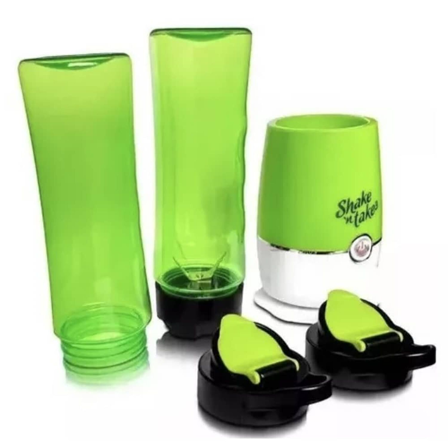 Juguera Batidora Licuadora Personal Port&aacute;til 2vasos Lionshop Verde image number 0.0