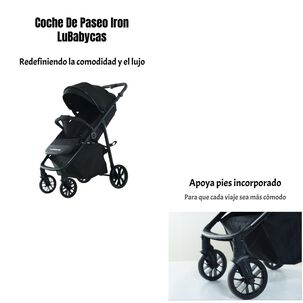 Coche De Paseo Con Posa Vaso 4 Años Iron Negro Lubabycas