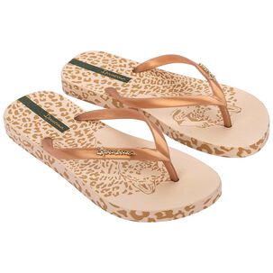 Sandalia Mujer Beige/oro Animal Chic Ipanema