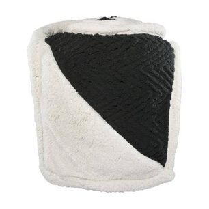 Frazada Andes Chiporro Espiga Negro 2 Plaza
