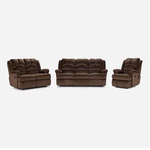 Juego Living Rosen Jarrie Tela Chex / 3-2-1 Cuerpos