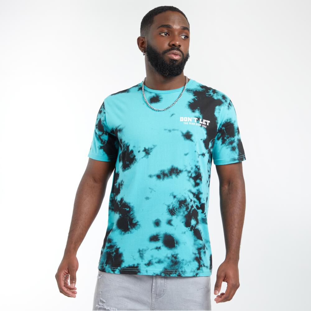 Polera Regular Slim Tie Dye Manga Corta Cuello Redondo Hombre Rolly Go image number 0.0