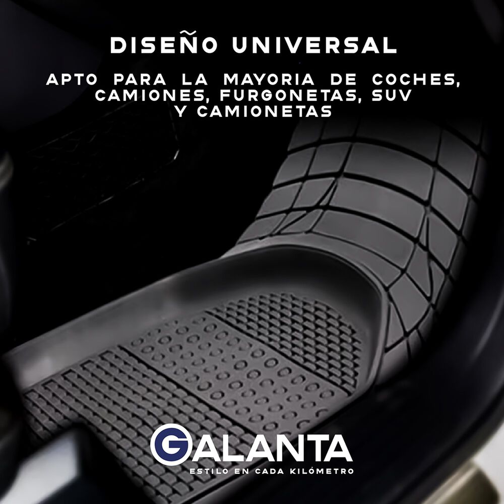 Alfombra 4 Piso De Goma Auto Suv Galanta Universal Ajustable image number 2.0