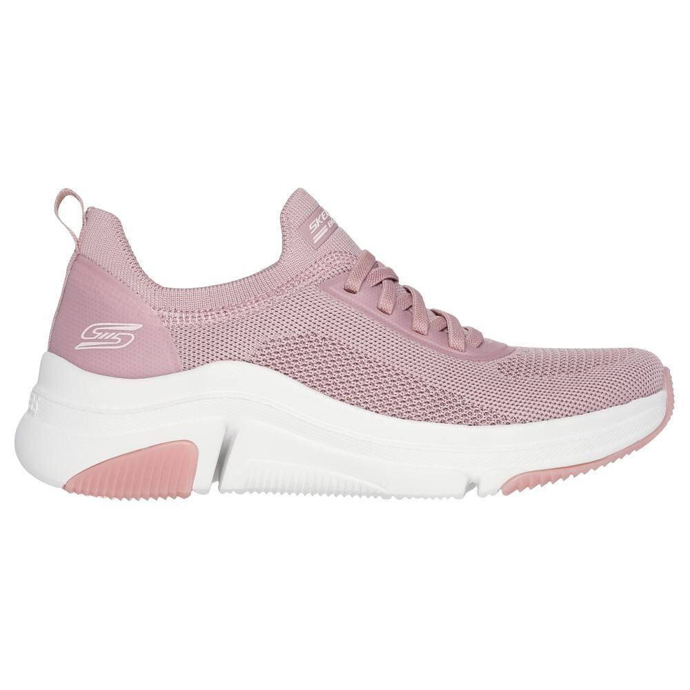 Zapatilla Urbana Mujer Skechers Bobs Sparrow Flex Rosado image number 1.0