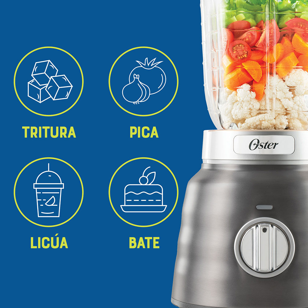 Licuadora Osterizer Max Con Vaso De Vidrio 1.75 L Blstpbrgr image number 3.0
