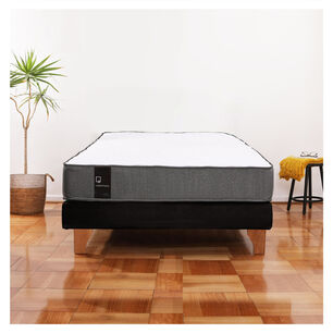 Cama Europea Zen Best 1.5 Plaza Tela Velvet Negro