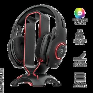 Soporte Stand Gamer Rgb Para Aud&iacute;fonos Trust Gxt 265 + Hub