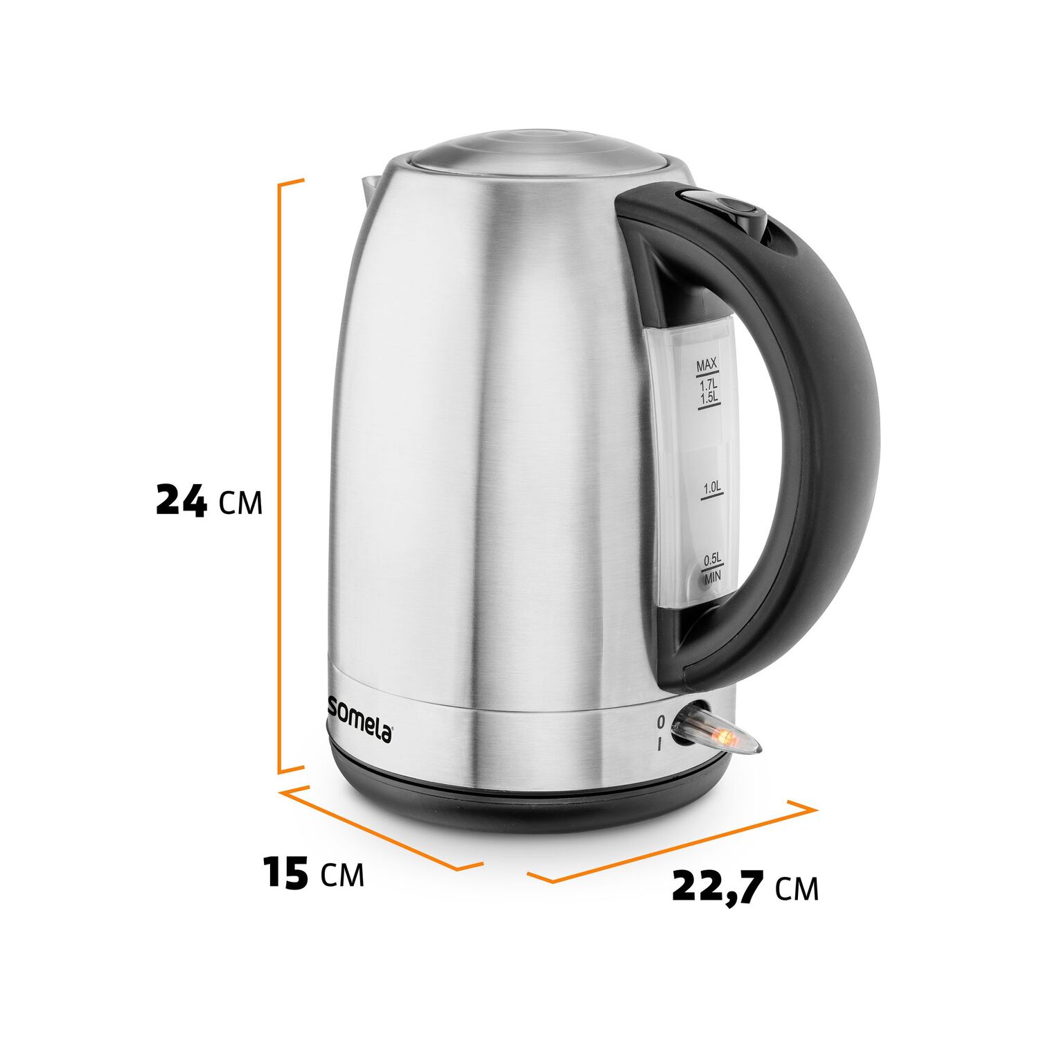 Hervidor Somela He1725 Inoxboil / 1.7 Litros / 2200 Watts image number 2.0
