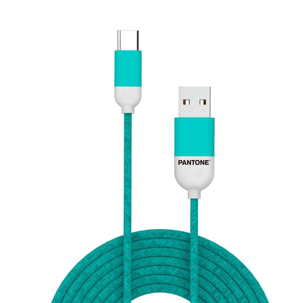 Cable De Datos Type-c Reforzado 1m Pantone Androidauto Green image number 1.0