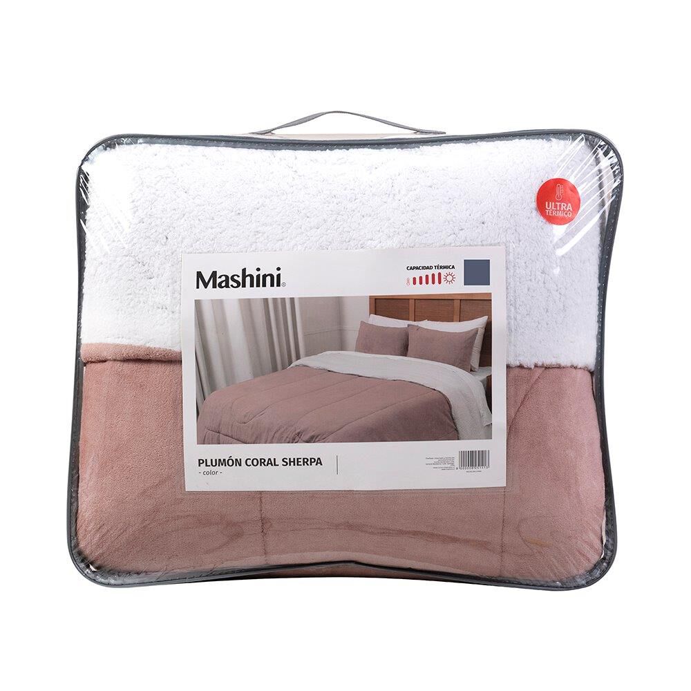 Plumon Coral Sherpa 2 Plazas Rosa image number 4.0