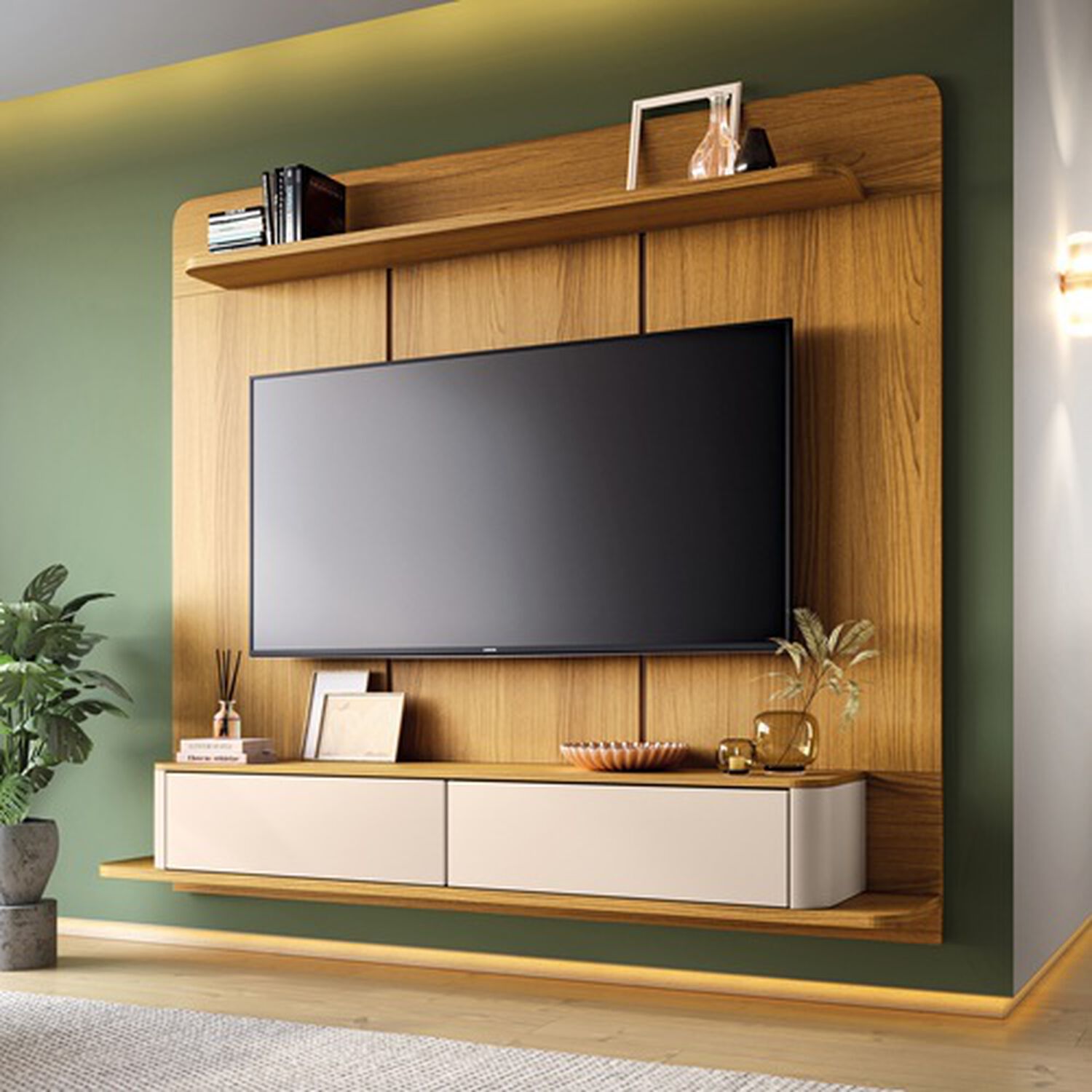 Home Panel Provenza 1.8 Tv 70" Off White Cinamomo image number 0.0