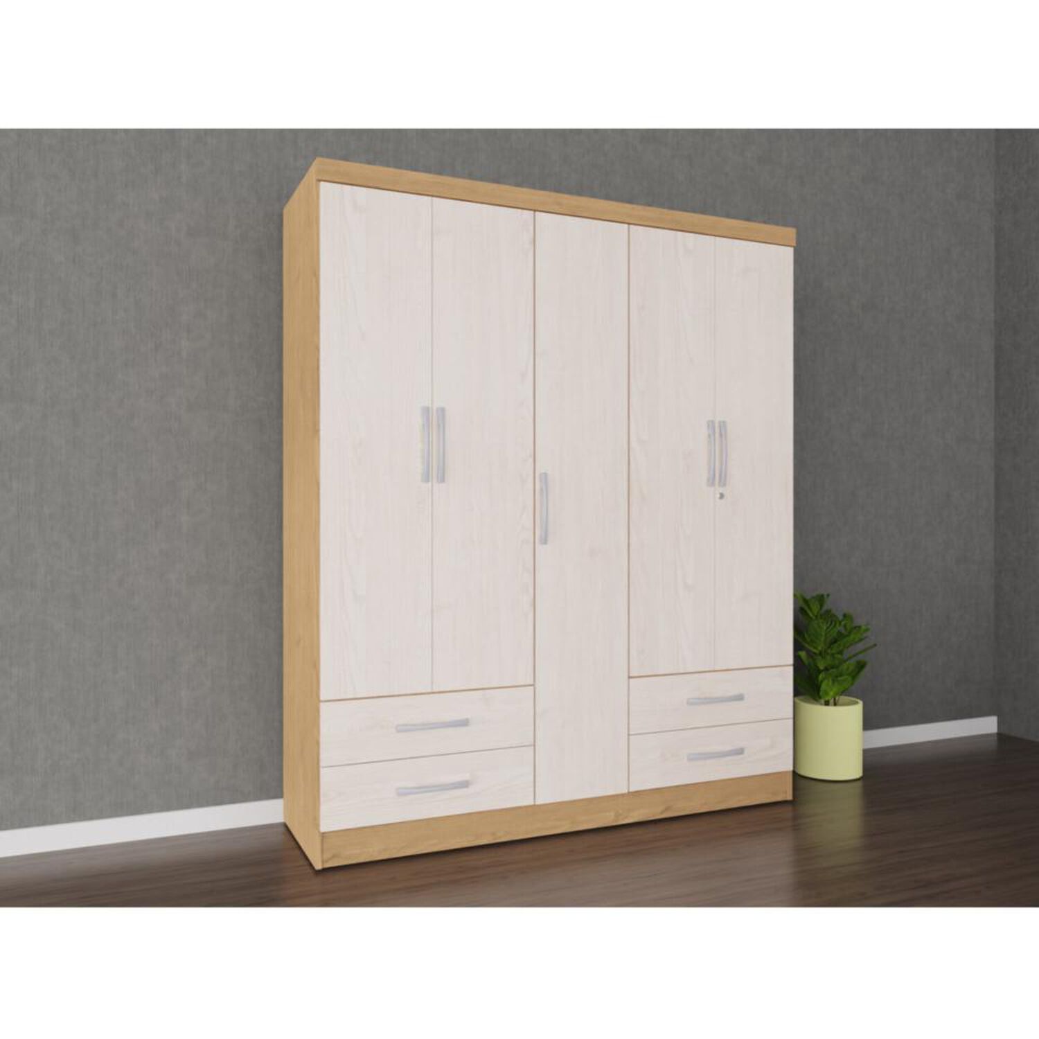 Cl&oacute;set Casa Ideal S445 / 5 Puertas / 4 Cajones image number 4.0