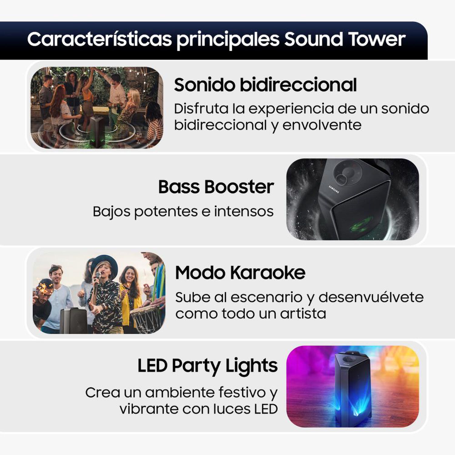 Minicomponente Samsung Sound Tower MX-T50/ZS 2020 image number 3.0