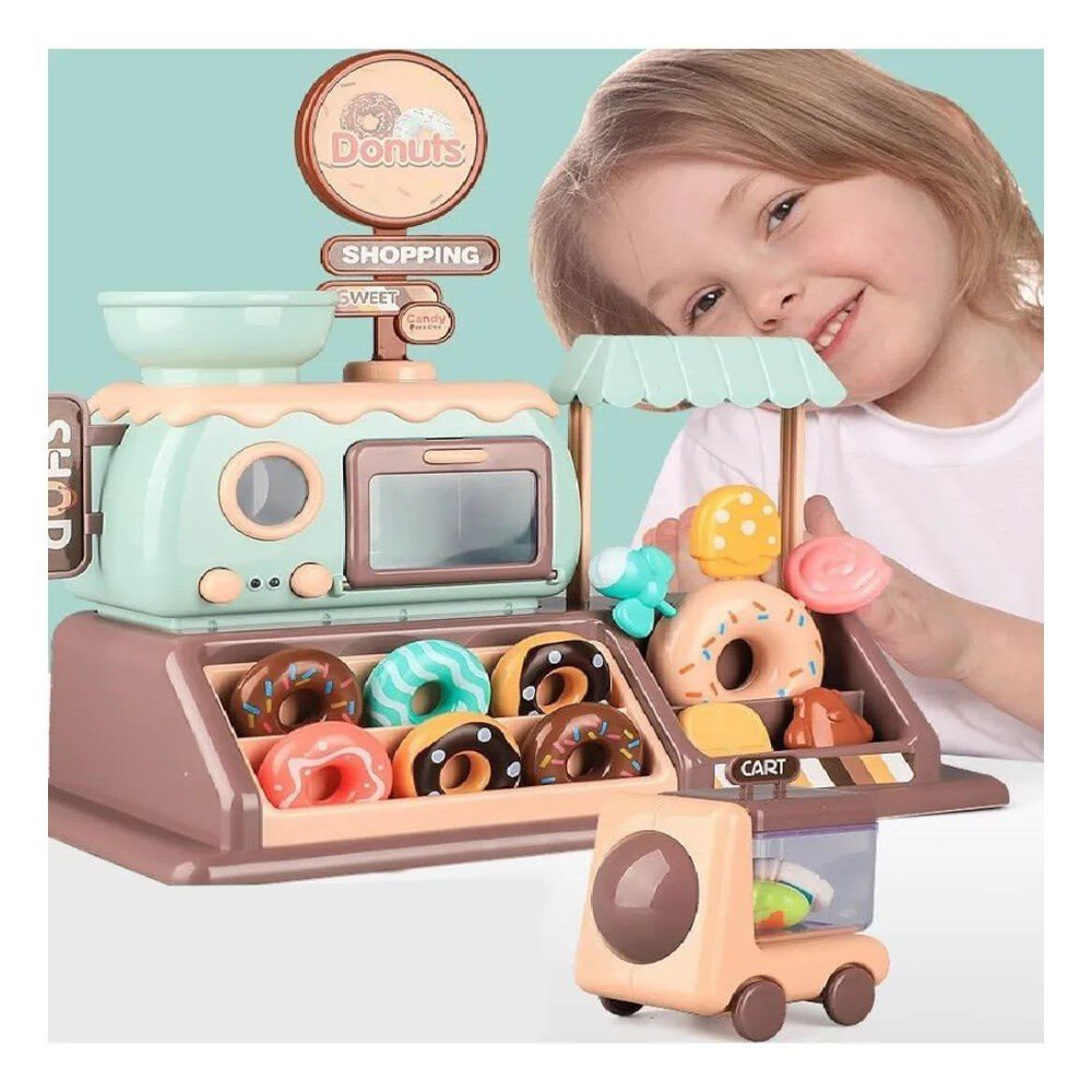 Set Simulaci&oacute;n De Tienda De Donut Juguete 24 Pcs Infantil image number 3.0