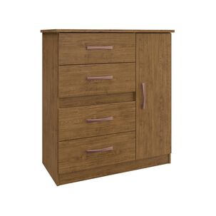 Cómoda Home Mobili Comoda 4 Cajones Caribe / 1 Puerta / 4 Cajones