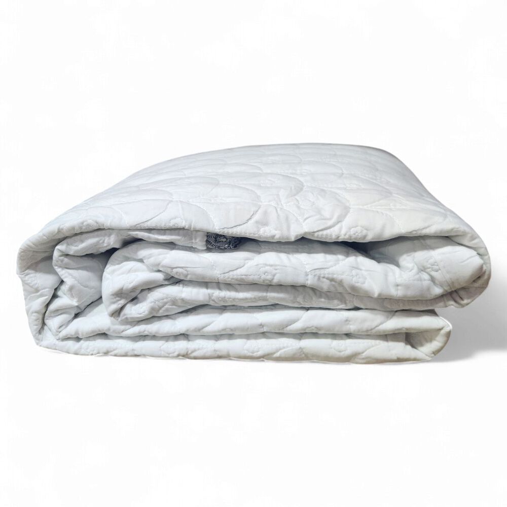  Cubrecama Bordado De Algodón Para 2 Plazas 230cm X 250cm Colcha Color Blanco Cb15 image number 2.0