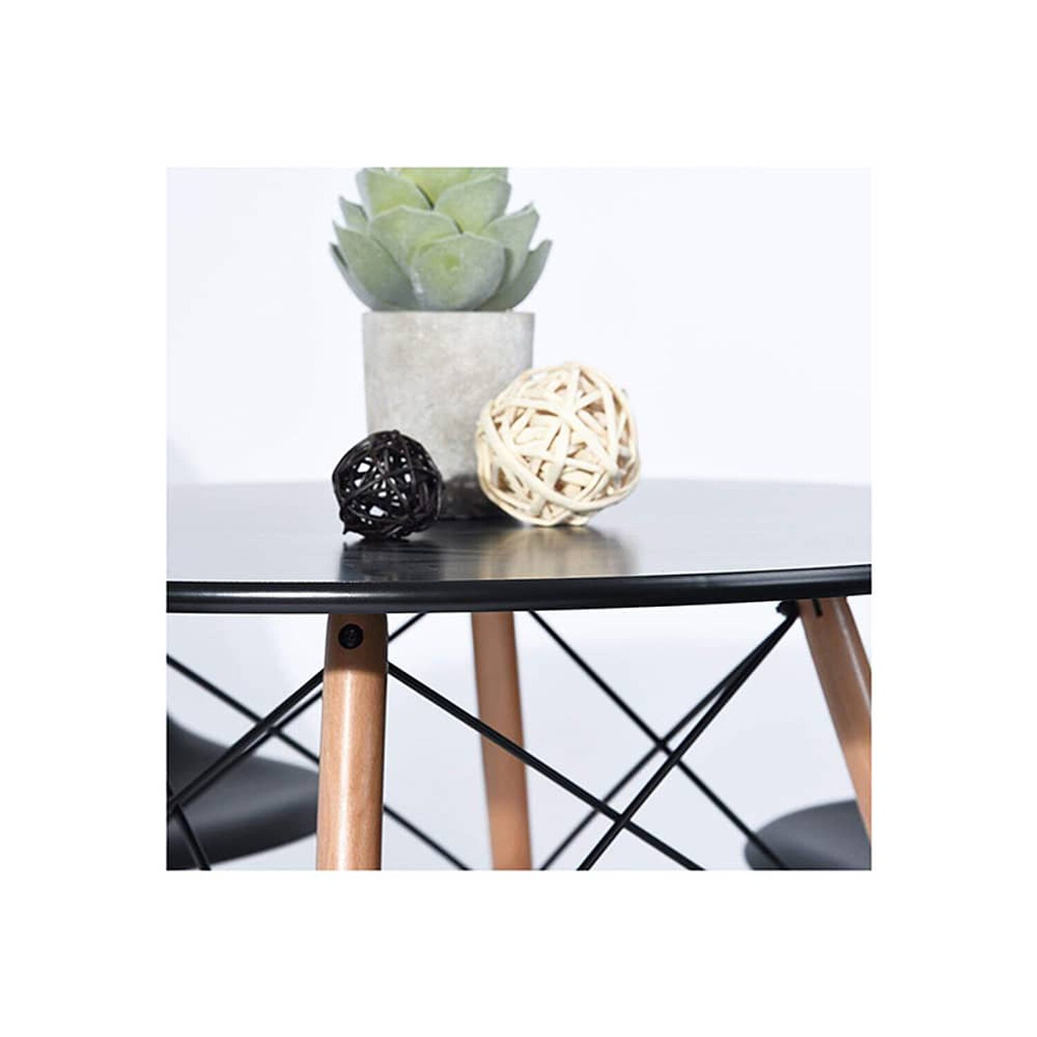 Mesa Eames Redonda 120cm Negra image number 2.0