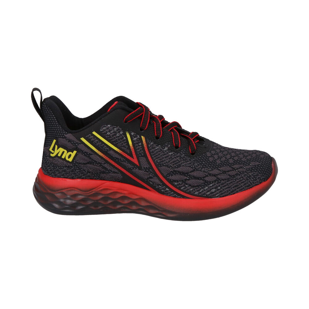 Zapatilla Infantil Progressive Negro/amarillo Lynd image number 3.0