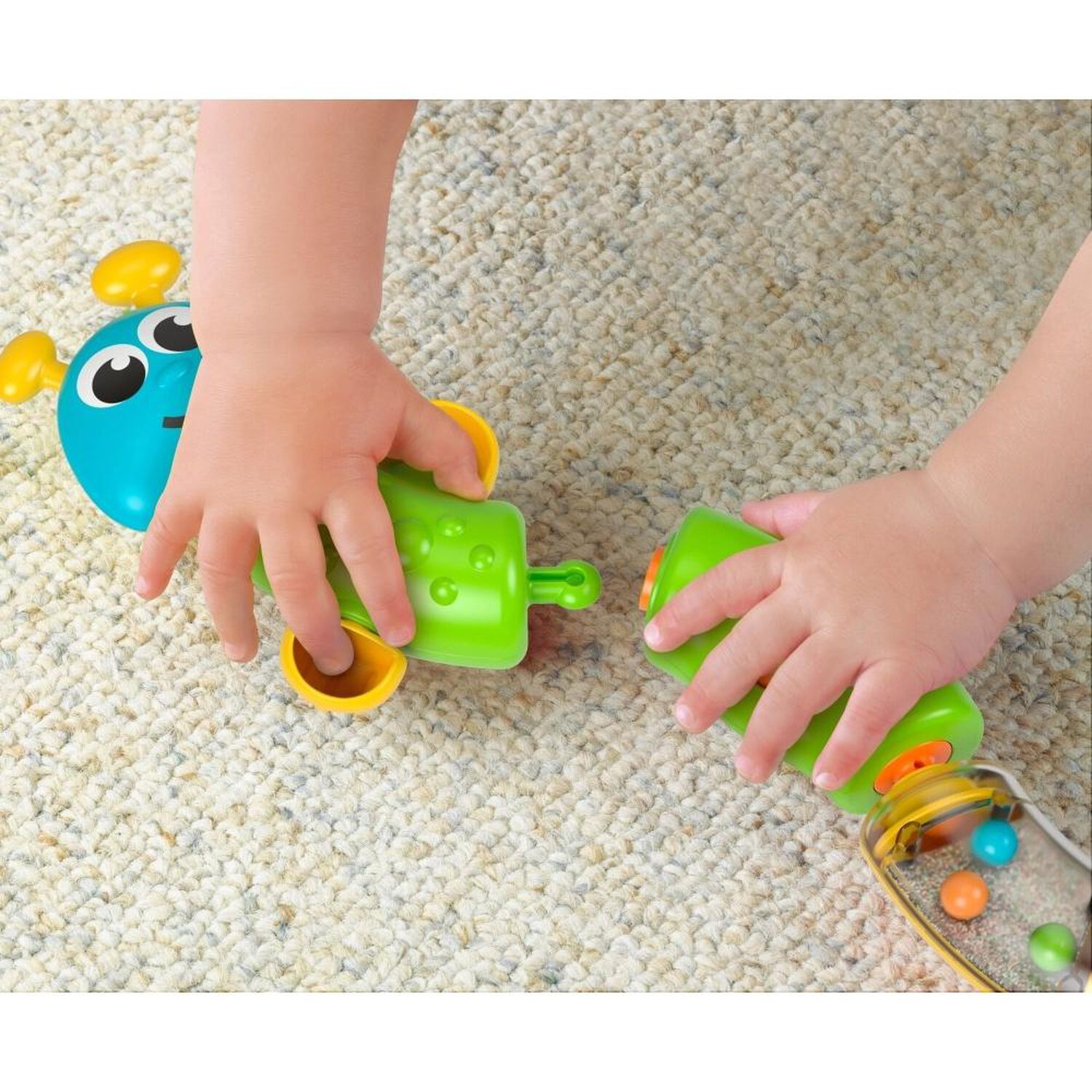 Juguete Para Bebe Fisher Price Brilliant Basics Oruga Cadena De Colores image number 2.0