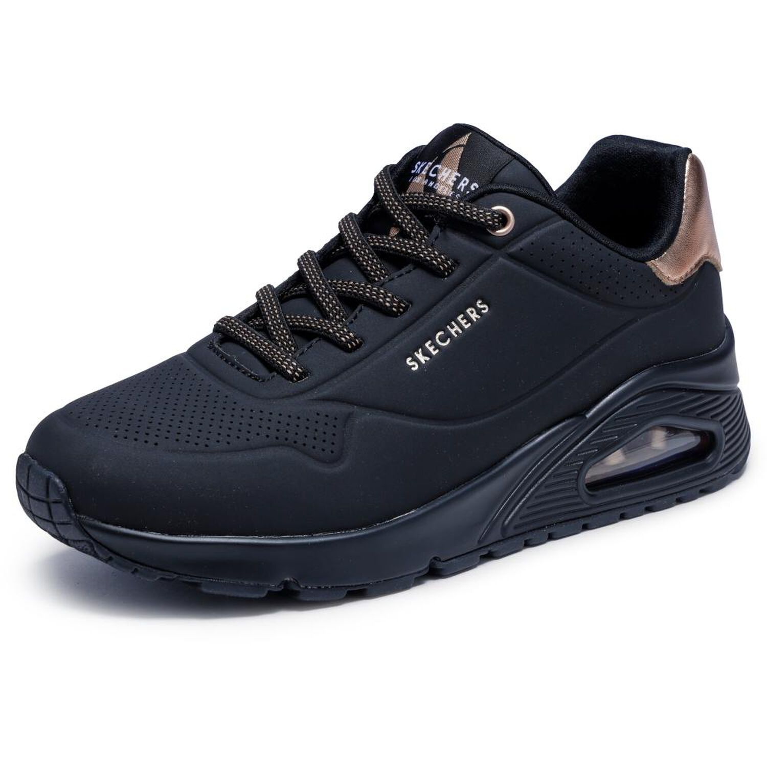 Zapatilla Urbana Mujer Skechers Uno - Shimmer Away Bbk image number 2.0