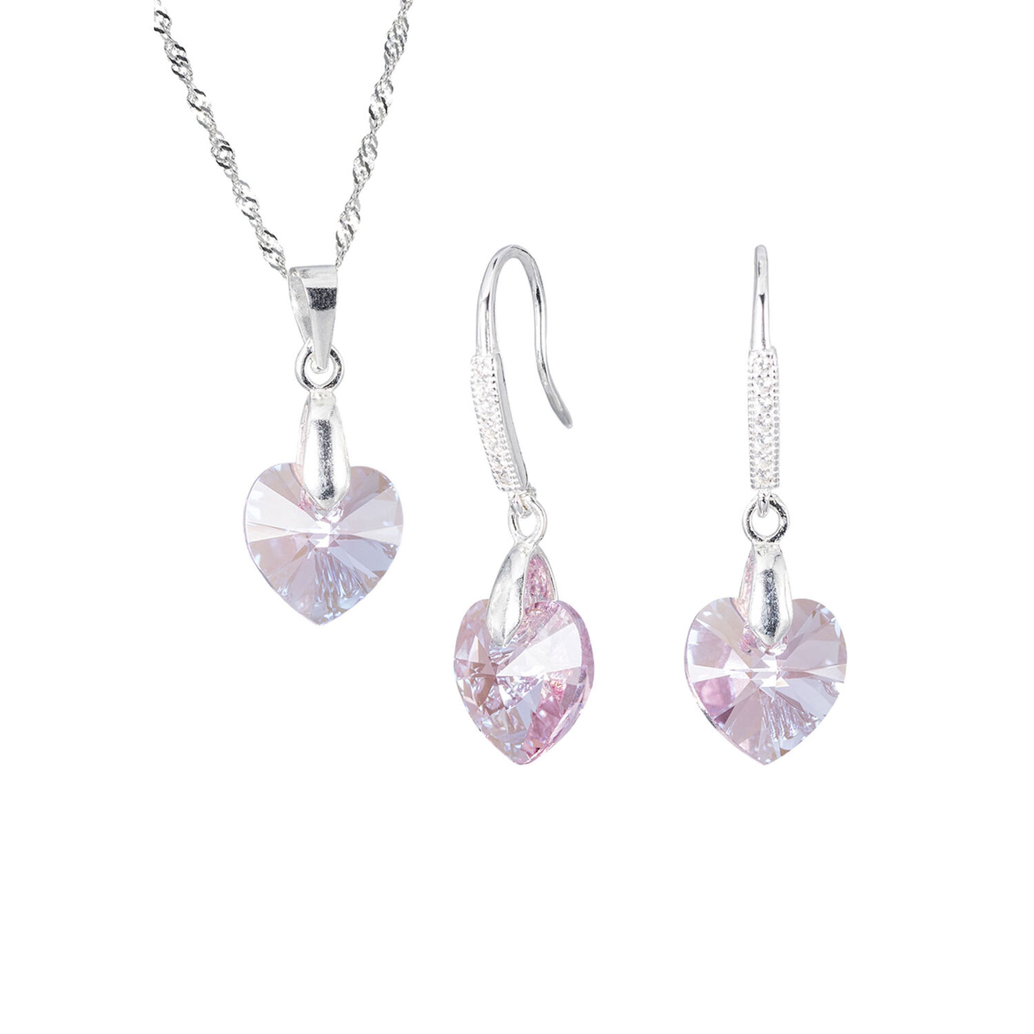 Conjunto Romance Cristales Genuinos Light Rose image number 0.0