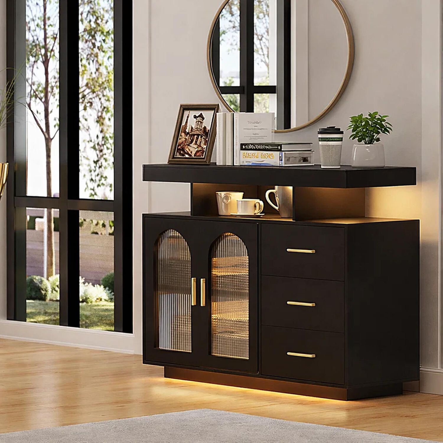 Mueble Cafetero Glasslight Con Led image number 2.0
