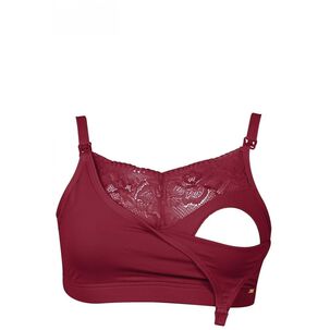 Sosten Lactancia Semi Encaje Rojo 2rios