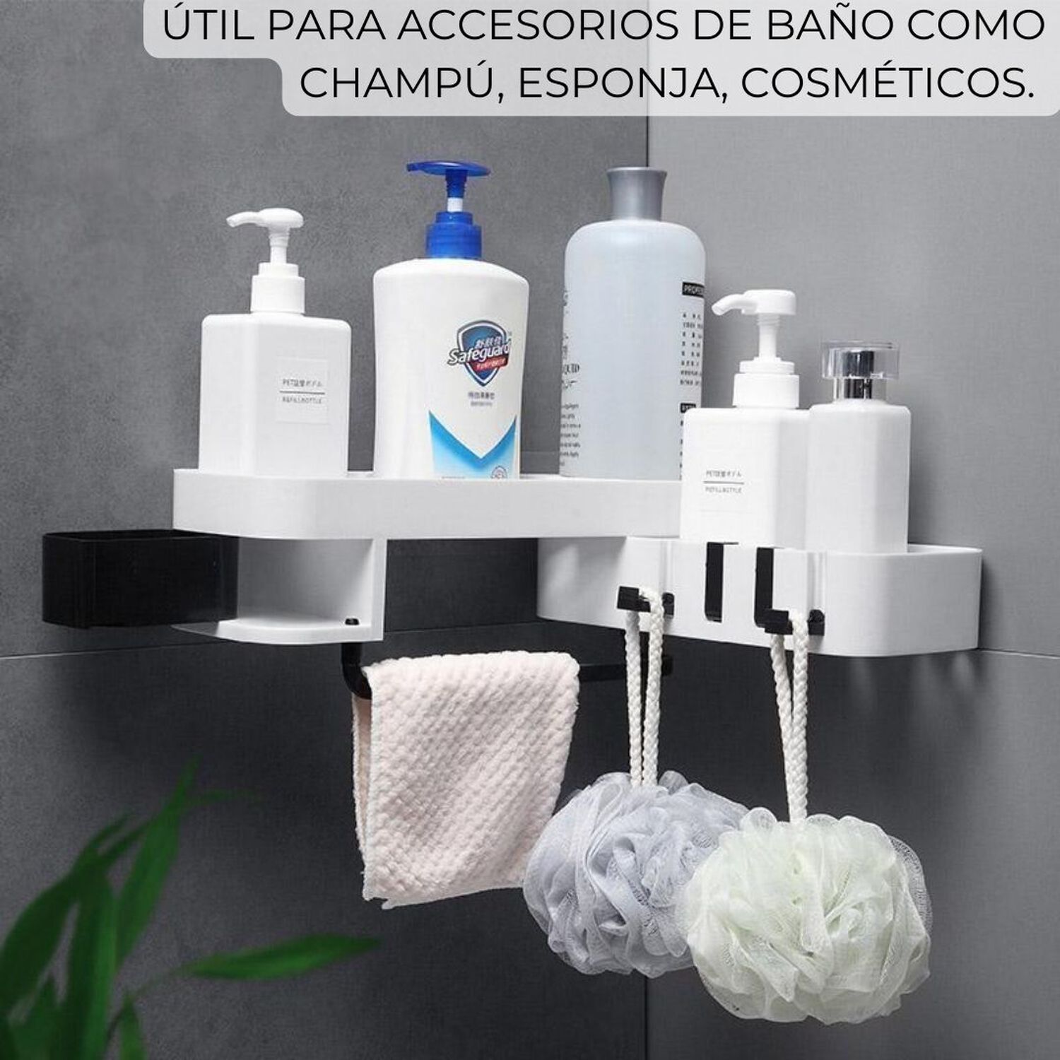 Organizador Esquinero Ajustable Multiuso Para Ba&ntilde;o Y Cocina image number 8.0