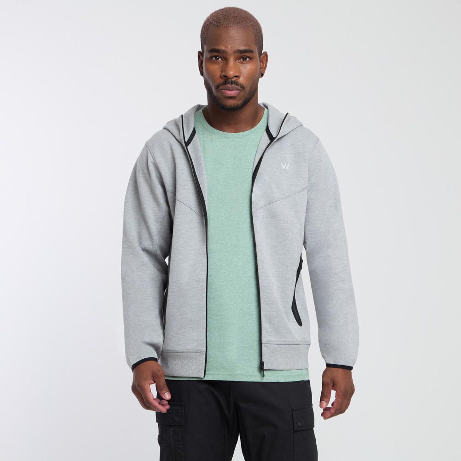 Poler&oacute;n Deportivo Liso Regular Cuello Alto Hombre Wetland image number 0.0