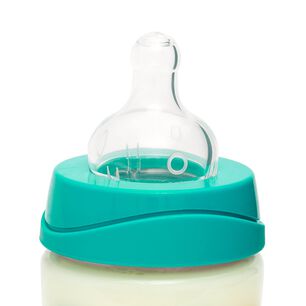 Mamadera 150ml Tetina Redonda Silicona Dino Celeste +0m