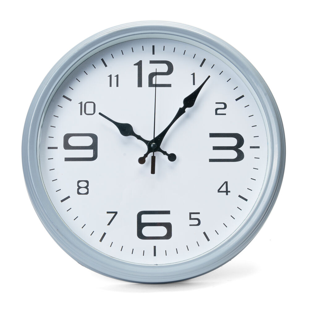 Reloj De Pared Liso Gris Negro Chinitown image number 2.0